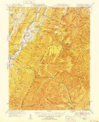 Fort Seybert West Virginia Historical topographic map, 1:62500 scale, 15 X 15 Minute, Year 1951