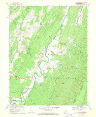 Fort Seybert West Virginia Historical topographic map, 1:24000 scale, 7.5 X 7.5 Minute, Year 1969