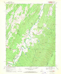 Fort Seybert West Virginia Historical topographic map, 1:24000 scale, 7.5 X 7.5 Minute, Year 1969