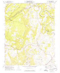Fort Spring West Virginia Historical topographic map, 1:24000 scale, 7.5 X 7.5 Minute, Year 1971