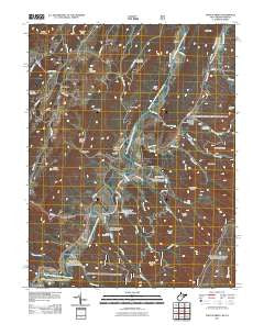 Fort Seybert West Virginia Historical topographic map, 1:24000 scale, 7.5 X 7.5 Minute, Year 2011