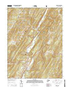 Franklin West Virginia Historical topographic map, 1:24000 scale, 7.5 X 7.5 Minute, Year 2014