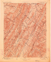 Franklin West Virginia Historical topographic map, 1:125000 scale, 30 X 30 Minute, Year 1896