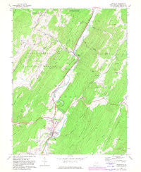 Franklin West Virginia Historical topographic map, 1:24000 scale, 7.5 X 7.5 Minute, Year 1969