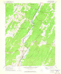 Franklin West Virginia Historical topographic map, 1:24000 scale, 7.5 X 7.5 Minute, Year 1969