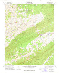 Gap Mills West Virginia Historical topographic map, 1:24000 scale, 7.5 X 7.5 Minute, Year 1971