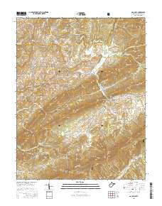 Gap Mills West Virginia Current topographic map, 1:24000 scale, 7.5 X 7.5 Minute, Year 2016