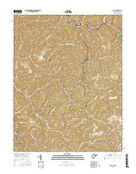 Gary West Virginia Current topographic map, 1:24000 scale, 7.5 X 7.5 Minute, Year 2016