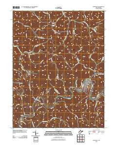 Gassaway West Virginia Historical topographic map, 1:24000 scale, 7.5 X 7.5 Minute, Year 2010