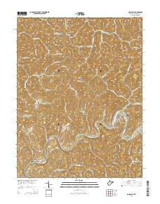 Gassaway West Virginia Historical topographic map, 1:24000 scale, 7.5 X 7.5 Minute, Year 2014