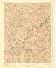 Gassaway West Virginia Historical topographic map, 1:62500 scale, 15 X 15 Minute, Year 1910