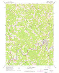 Gassaway West Virginia Historical topographic map, 1:24000 scale, 7.5 X 7.5 Minute, Year 1965