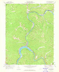 Gauley Bridge West Virginia Historical topographic map, 1:24000 scale, 7.5 X 7.5 Minute, Year 1969