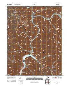 Gauley Bridge West Virginia Historical topographic map, 1:24000 scale, 7.5 X 7.5 Minute, Year 2011