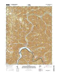 Gauley Bridge West Virginia Historical topographic map, 1:24000 scale, 7.5 X 7.5 Minute, Year 2014