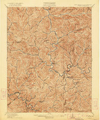 Gilbert West Virginia Historical topographic map, 1:62500 scale, 15 X 15 Minute, Year 1912