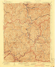 Gilbert West Virginia Historical topographic map, 1:62500 scale, 15 X 15 Minute, Year 1927