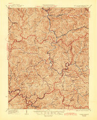 Gilbert West Virginia Historical topographic map, 1:62500 scale, 15 X 15 Minute, Year 1927