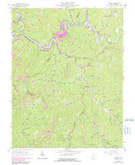 Gilbert West Virginia Historical topographic map, 1:24000 scale, 7.5 X 7.5 Minute, Year 1963