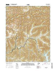 Gilboa West Virginia Current topographic map, 1:24000 scale, 7.5 X 7.5 Minute, Year 2016