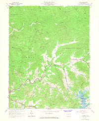 Gilboa West Virginia Historical topographic map, 1:24000 scale, 7.5 X 7.5 Minute, Year 1967