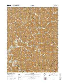 Gilmer West Virginia Current topographic map, 1:24000 scale, 7.5 X 7.5 Minute, Year 2016