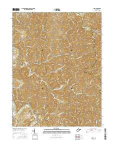 Girta West Virginia Current topographic map, 1:24000 scale, 7.5 X 7.5 Minute, Year 2016