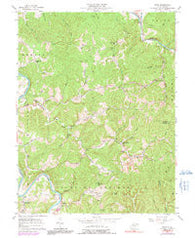 Girta West Virginia Historical topographic map, 1:24000 scale, 7.5 X 7.5 Minute, Year 1957