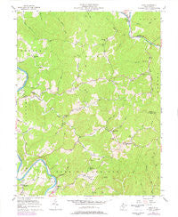 Girta West Virginia Historical topographic map, 1:24000 scale, 7.5 X 7.5 Minute, Year 1957