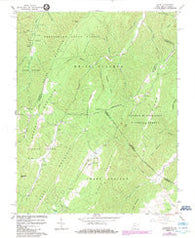 Glace West Virginia Historical topographic map, 1:24000 scale, 7.5 X 7.5 Minute, Year 1966