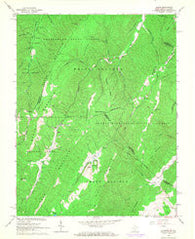 Glace West Virginia Historical topographic map, 1:24000 scale, 7.5 X 7.5 Minute, Year 1966