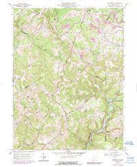 Gladesville West Virginia Historical topographic map, 1:24000 scale, 7.5 X 7.5 Minute, Year 1960