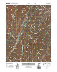 Glady West Virginia Historical topographic map, 1:24000 scale, 7.5 X 7.5 Minute, Year 2011