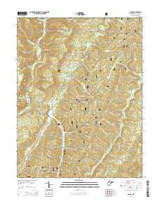Glady West Virginia Historical topographic map, 1:24000 scale, 7.5 X 7.5 Minute, Year 2014