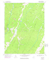 Glady West Virginia Historical topographic map, 1:24000 scale, 7.5 X 7.5 Minute, Year 1968