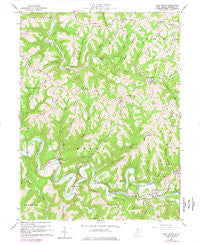 Glen Easton West Virginia Historical topographic map, 1:24000 scale, 7.5 X 7.5 Minute, Year 1960