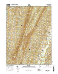 Glengary West Virginia Current topographic map, 1:24000 scale, 7.5 X 7.5 Minute, Year 2016