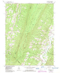 Glengary West Virginia Historical topographic map, 1:24000 scale, 7.5 X 7.5 Minute, Year 1965