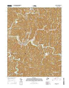 Glenville West Virginia Historical topographic map, 1:24000 scale, 7.5 X 7.5 Minute, Year 2014