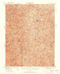 Glenville West Virginia Historical topographic map, 1:62500 scale, 15 X 15 Minute, Year 1925