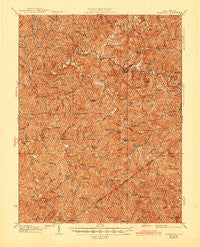 Glenville West Virginia Historical topographic map, 1:62500 scale, 15 X 15 Minute, Year 1928