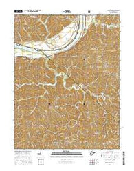 Glenwood West Virginia Current topographic map, 1:24000 scale, 7.5 X 7.5 Minute, Year 2016