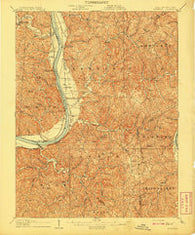 Glenwood West Virginia Historical topographic map, 1:62500 scale, 15 X 15 Minute, Year 1908