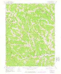Glover Gap West Virginia Historical topographic map, 1:24000 scale, 7.5 X 7.5 Minute, Year 1960