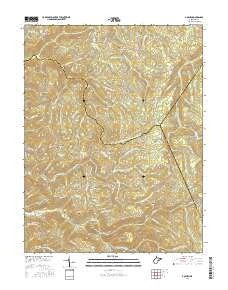 Goshen West Virginia Current topographic map, 1:24000 scale, 7.5 X 7.5 Minute, Year 2016