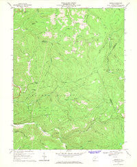 Goshen West Virginia Historical topographic map, 1:24000 scale, 7.5 X 7.5 Minute, Year 1967