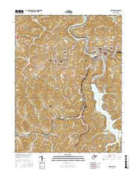 Grafton West Virginia Current topographic map, 1:24000 scale, 7.5 X 7.5 Minute, Year 2016