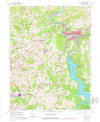 Grafton West Virginia Historical topographic map, 1:24000 scale, 7.5 X 7.5 Minute, Year 1960