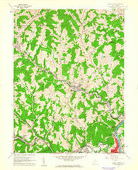 Grant Town West Virginia Historical topographic map, 1:24000 scale, 7.5 X 7.5 Minute, Year 1960