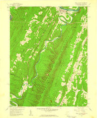 Great Cacapon West Virginia Historical topographic map, 1:24000 scale, 7.5 X 7.5 Minute, Year 1958